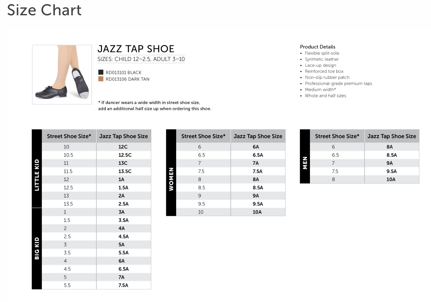 Premium Jazz Tap Shoe
