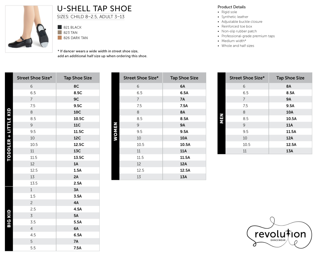 U-Shell Tap Shoe
