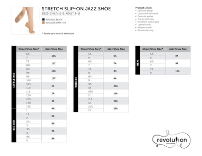 Revolution Stretch Slip-On Jazz Shoe