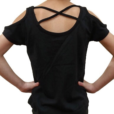 Open Shoulder Criss Cross Back CVPA Tee- Limited Edition