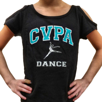Open Shoulder Criss Cross Back CVPA Tee- Limited Edition