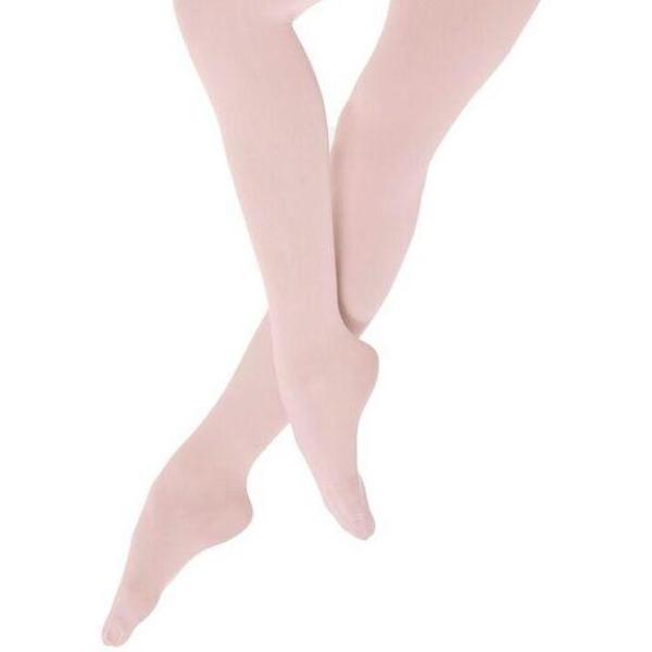 Danskin Women's Convertible Dance Tights 702 Theatrical Pink C/D Early 2000s
